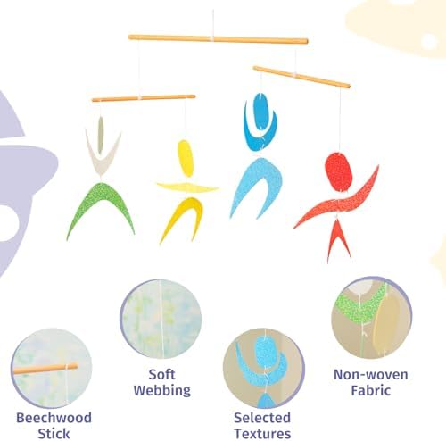 Star Dancers Hanging Mobile,Montessori Mobile, Infant Toy, Baby Mobile, Visual Tracking, Newborn Toy - Image 3