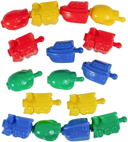 edxeducation Transportation Linking Blocks, Set of 36, Ages 2+ by EdxEducation