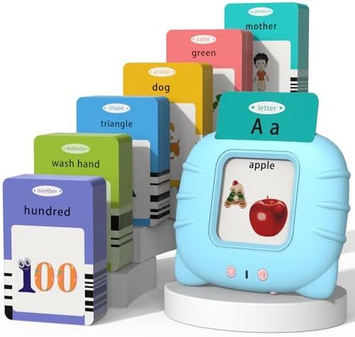 Startcan Talking Flash Cards Toys for Toddlers 3 4 5 6, Learn ABC, Numbers 0-100, Phrases, Objects, Adjectives, and More Dolch Sight Words,280 Cards with 560 Words/Phrases by Startcan