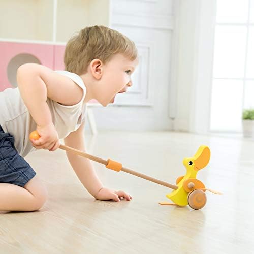 Classic World Push Duck Wooden Pull and Walk Along Toy for Baby Toddler - Image 3