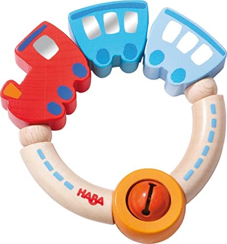 Haba Jingle Train Wooden Rattle Clutching Toy by HABA