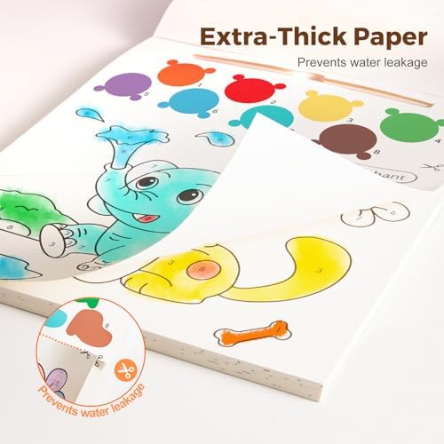 Jar Melo Paint with Water Books for Toddlers, Animals - Image 2