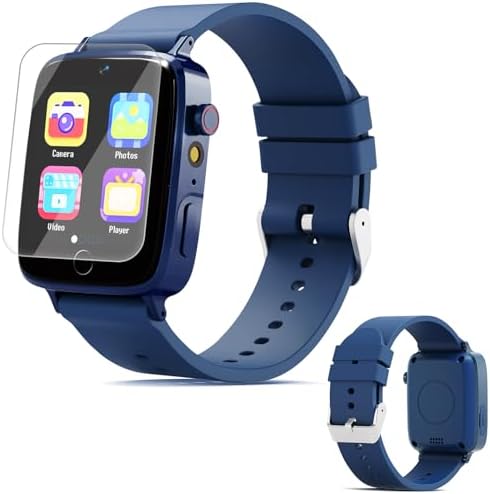 Smart Watch for Kids with 26 Puzzle Games, HD Touch Screen Kids Watch, Camera, Music Player, Alarm Clock, Calculator, Pedometer, Learn Card - 12/24hr Toys for Age 3-12 Year Old, Birthday Gift for Boys by vilicert