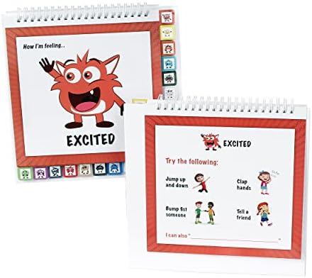 The Original Mood Flipbook for Kids; 20 Different Moods/Emotions; Autism; ADHD; Help Kids Identify Feelings and Make Positive Choices; Laminated Pages (Monster Flipbook with Tabs) - Image 3