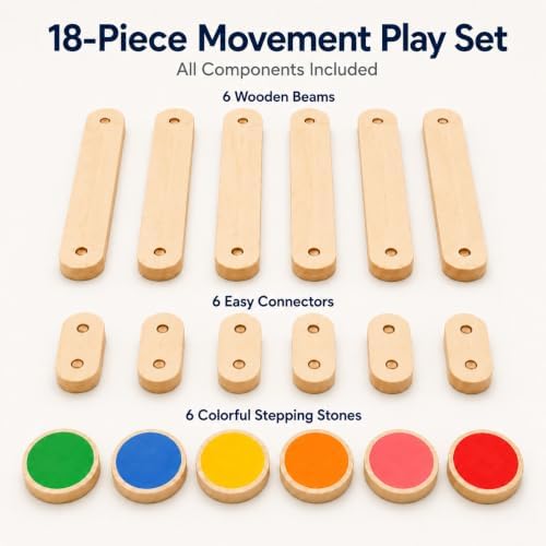 Avenlur Majesty Balance Beam for Kids, Toddler Stepping Stones Set - Image 6