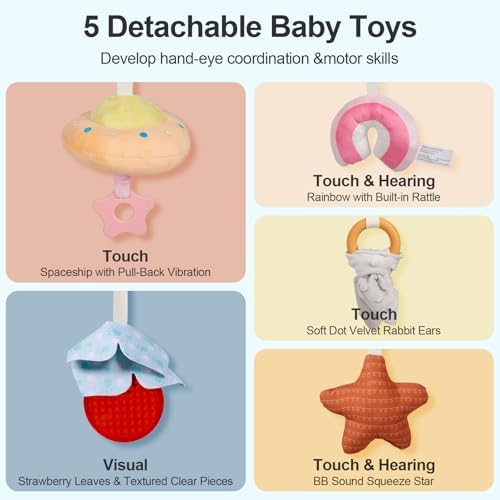 Baby Play Gym Mat with Multiple Sensory Developmental Zones for 0-18 Months Babies - Image 3
