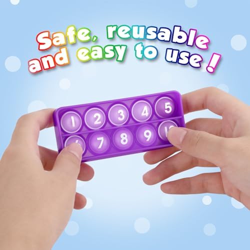 Aizweb Ten-Frame Counting Toys,Math Manipulative for Elementary,Number Math Games, Montessori Educational Toy for Preschool Kindergarten Classroom Learning Activities Kids 3 4 5 Year Old - Image 5