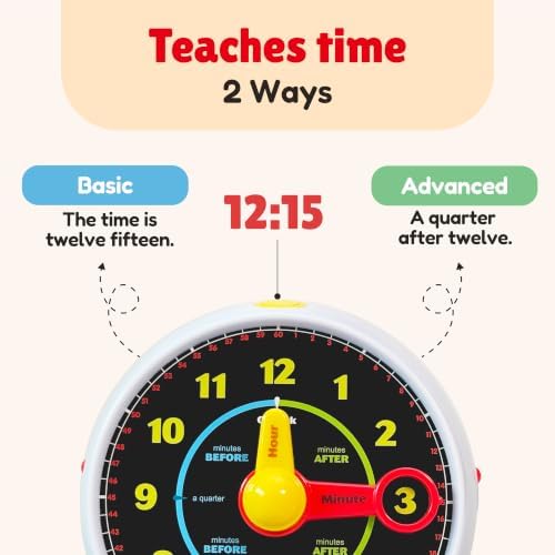 BEST LEARNING Learning Clock - Talking Time Teaching Toy for Kids - Image 2
