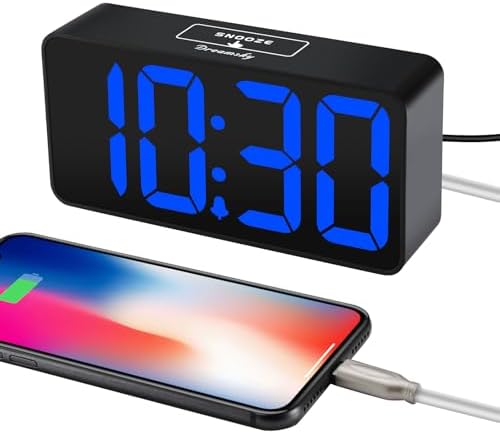 DreamSky Small Digital Alarm Clock for Bedroom with Large Big Numbers - Image 4