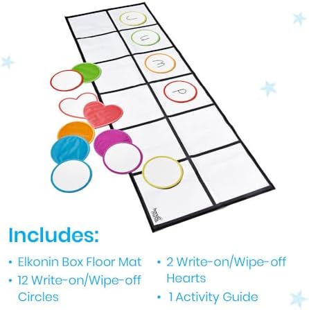 hand2mind Elkonin Box Floor Mat Activity Set, Phonemic Awareness, Ages 3+ - Image 2