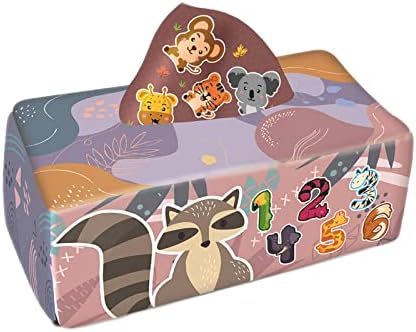 Menolana Plush Baby Tissue Box Cloth Toddler Crinkle Paper Stuffed for Infants Developmental Newborns Babies - Image 4