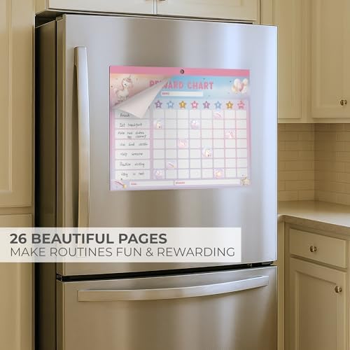 ZICOTO Fun Magnetic Reward Chart for Kids - Unicorn Chore Chart for Girls - Image 4