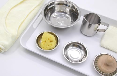 Montessori Daily Life Teaching aid Table Washing Set Practical Life Material for Cleaning Exercise,Simple - Image 4