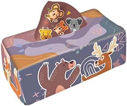 Menolana Plush Baby Tissue Box Cloth Toddler Crinkle Paper Stuffed for Infants Developmental Newborns Babies - Image 5