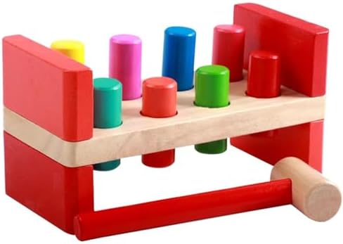 Montess Pounding and Hammering Wooden Toy, Hand-Eye Coordination Training, STEAM Toddler Toy by Unknown