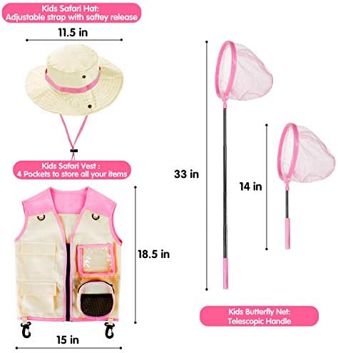 INNOCHEER Toys for Girls Explorer Kit, Bug Catcher Kit for Kids, Birthday Gifts, Summer Toys for 3 4 5 6 7 8+ Year Old Girls, 3 4 5 6 7 8+ Year Old Girl Birthday Gift Kids Outdoor Toys - Image 3
