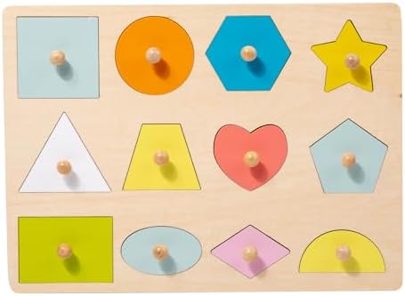 Adena Montessori Wooden Cognition Knob Puzzles Toddler Development Toy - Image 6