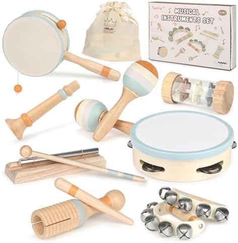 Vanplay Baby Musical Set - Wooden Montessori Toys for 2 3 Year Old by Vanplay