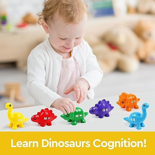 GKDOMS Alphabet Dinosaurs Matching Toy, Toddlers ABC Learning Dinosaurs - Image 3