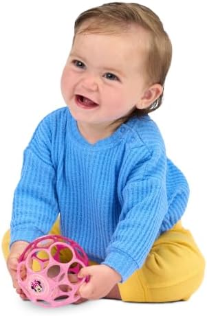 Disney Baby Minnie Mouse Oball Easy Grasp Rattle Along Buddy Infant Toy in Pink, Age Newborn and up - Image 2