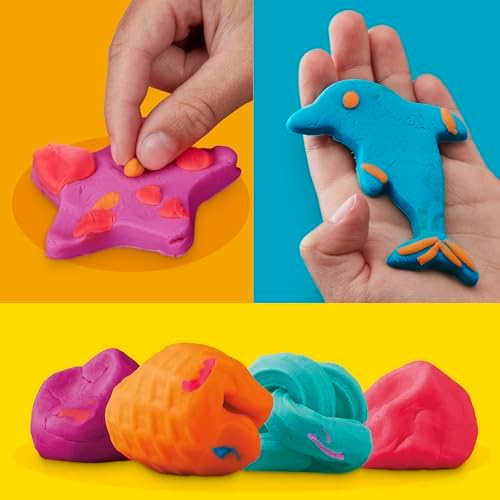 Play-Doh Fun Tub Set, 19 Accessories & Reusable Storage Container, Preschool Toys, Kids Arts & Crafts, Back to School Gifts, Ages 3+ (Amazon Exclusive) - Image 3
