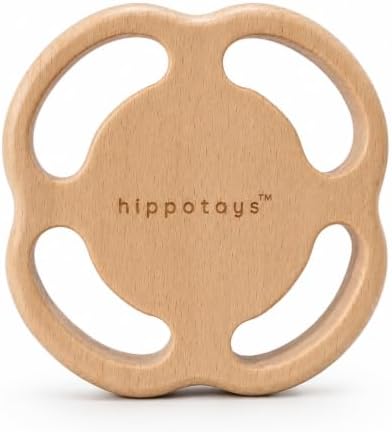 Wooden Teether for Babies | No Paint or Coatings | Real Wood | HippoToys - Image 4