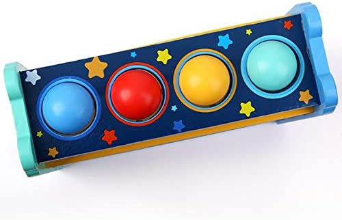 Wooden Rolling Ball Drop Toy Early Developmental Funny Hammering Pounding Toys - Image 2