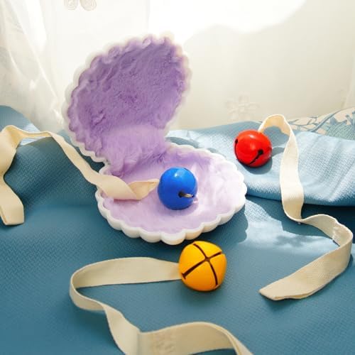 Blue Bell with Ribbon, Montessori Baby Toy - Image 3