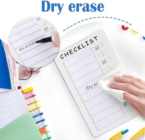 2pcs Dry Erase Chore Chart for Kids, Standable Whiteboard Checklist Board - Image 3
