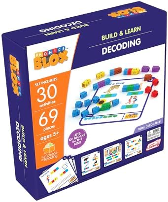 Junior Learning Rainbow Phonics Blox Decoding Phase 3-30 Activity Cards - Image 6