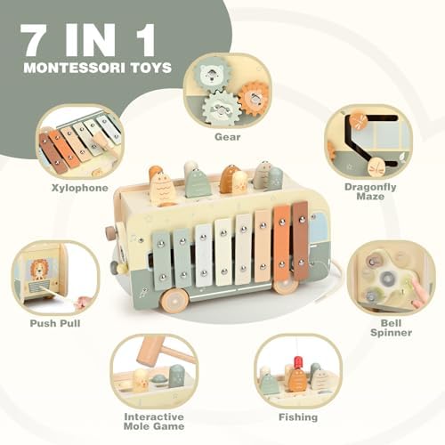 Vanplay Montessori Toys for 1 2 Year Old Boy Gifts - Hammering Pounding Toy - Image 2