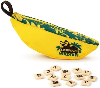 Bananagrams WildTiles Vocabulary Building and Spelling Improvement Lettered Tile Game for Ages 7 and Up by BANANAGRAMS