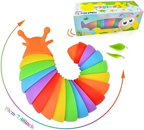Cevioce Fidget Slug Toy, Sensory Slug Fidget Toys for Kids & Adults, 3Pcs Autism Sensory Toys for Autistic Children Toddlers，Asmr Toys-3 4 5 6 7 8+ Year Old Girl Boy Birthday Gifts - Image 3