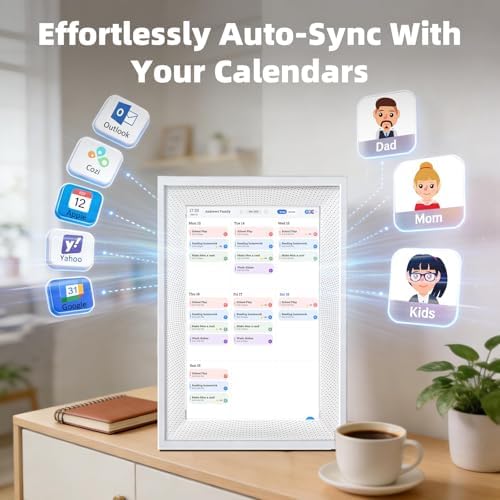 10.1" Smart Chore Chart & Visual Schedule for Kids - Digital Daily Routine Board, Neurodivergent Friendly Gamified Planner display, App Syncs w/Google Calendar, No Subscription White (Kids Desk Edition) - Image 2