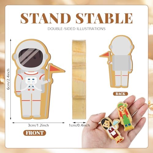 Kathfly 36 Pcs Wooden Community Helpers People, Career Figures Toy - Image 2
