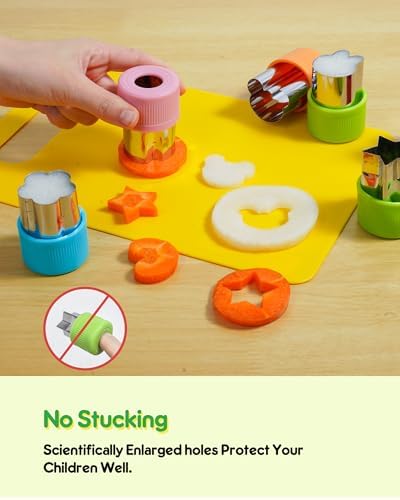 melican Kids Knife Set, 38 Pcs Montessori Kitchen Tools, BPA - Image 4