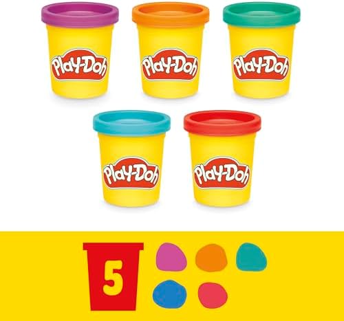 Play-Doh Fun Tub Set, 19 Accessories & Reusable Storage Container, Preschool Toys, Kids Arts & Crafts, Back to School Gifts, Ages 3+ (Amazon Exclusive) - Image 7