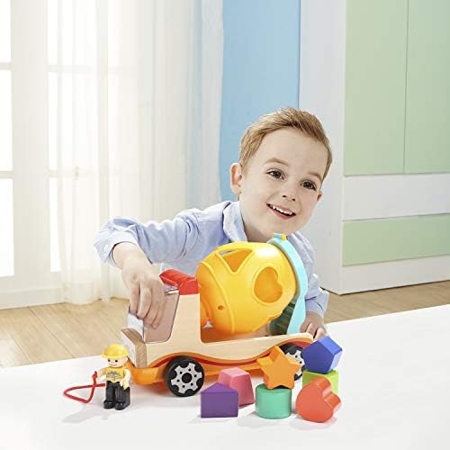 TOP BRIGHT Wooden Shape Sorter Toys for Toddlers Learning Sort and Match for 2 Year Old - Image 5