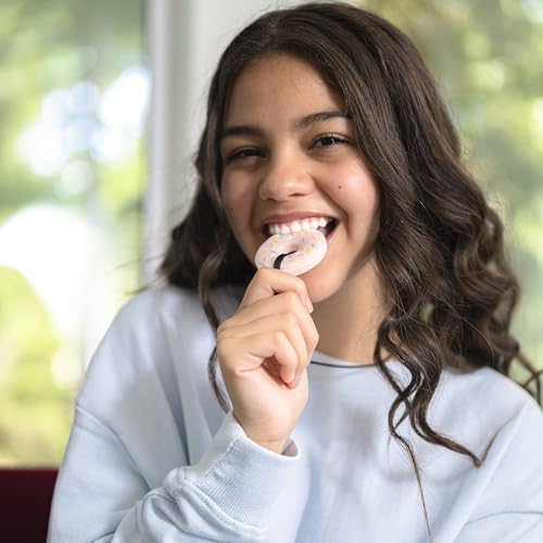 Donut Chewy Necklace - Sensory Chew Necklace for Strong Chewers (Brown) - Image 3