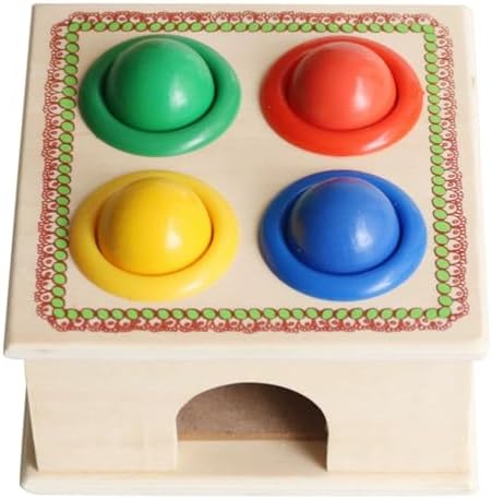 Montessori Square Hammering Ball Toy, Hand-Eye Coordination & Fine Motor Skill Builder - Image 2