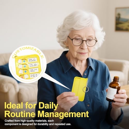 Portable Visual Schedule Keychain for Kids & Adults with, Detachable ADHD Routine & Chore Chart Board - Image 3