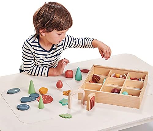 Tender Leaf Toys My Forest Floor - Wooden Open-Ended Tinker Tray Creative Play Box with Removable Compartments - Montessori Toy for Imaginative Play - Age 3+ - Image 6