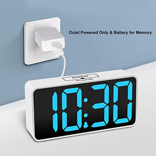 DreamSky Small Digital Alarm Clock for Bedroom with Large Big Numbers - Image 2