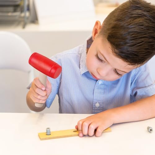 1Pcs Toy Hammer Simulation Wooden Hammers Plastic Toddler Hammer SmallPortable Kids Maintenance Tools Toys Pretend Fake Mallet Hammers for Boys Girls - Image 6