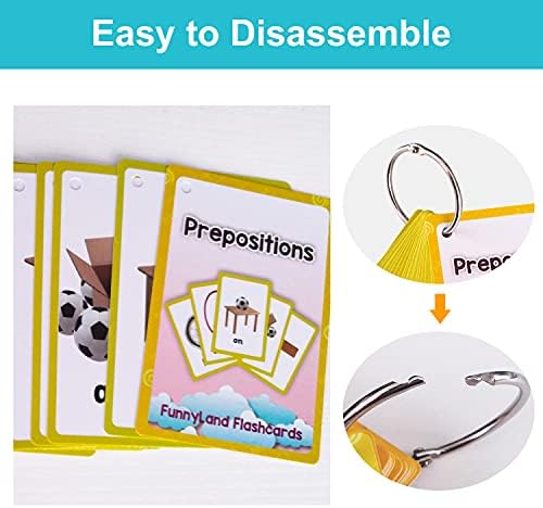 Lilias Prepositions Flash Cards, Toddler & Preschool Learning Toys, Kindergarten Homeschool Supplies, 22 Cards, 4.3 X 3.14 Inch - Image 4