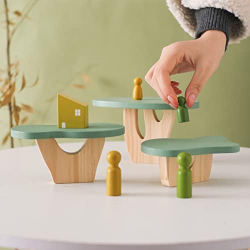 WOODEN TEETHER Wooden Tree Toy Pack of 15 Wood Forest Sensory Toys for Boys and Girls Educational Montessori Toys for Preschool Kids - Image 5