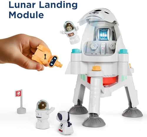 iPlay, iLearn Kids Space Toy, Toddler Spaceship Solar System Planet Playset - Image 2