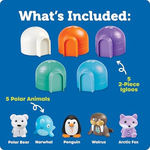 Learning Resources Sort & Seek Polar Animals - 15 Pieces, Age 18+ Months Toddler Learning Activities, Educational Toys, Educational Toy Set Color, Teaching Toys - Image 6