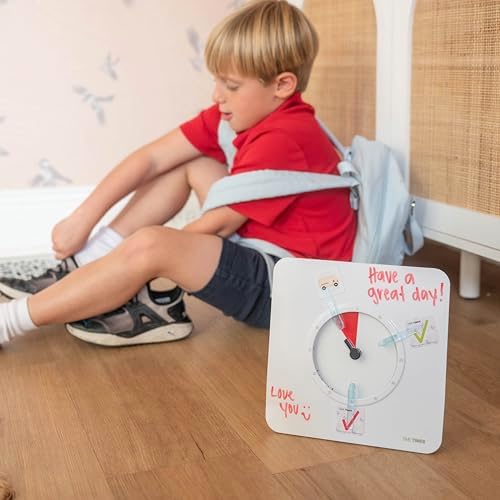 TIME TIMER 8 inch Visual Timer with Visual Schedule Package - 60 Minute Kids Desk Countdown Clock with Dry Erase Board, whiteboard Marker, and pecs Cards - for Kids Classroom, Home and Routine Timer - Image 5