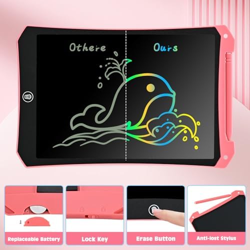 LCD Writing Tablet, 2 Pack Toddler Kids Toys, Travel Essentials Games - Image 5